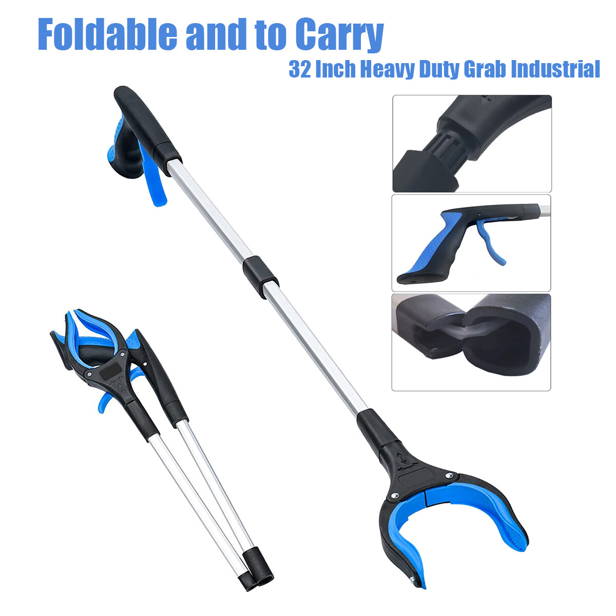 32 " Foldable Grabber Tool for Seniors, Trash Picking, Disabled, Reaching Tool