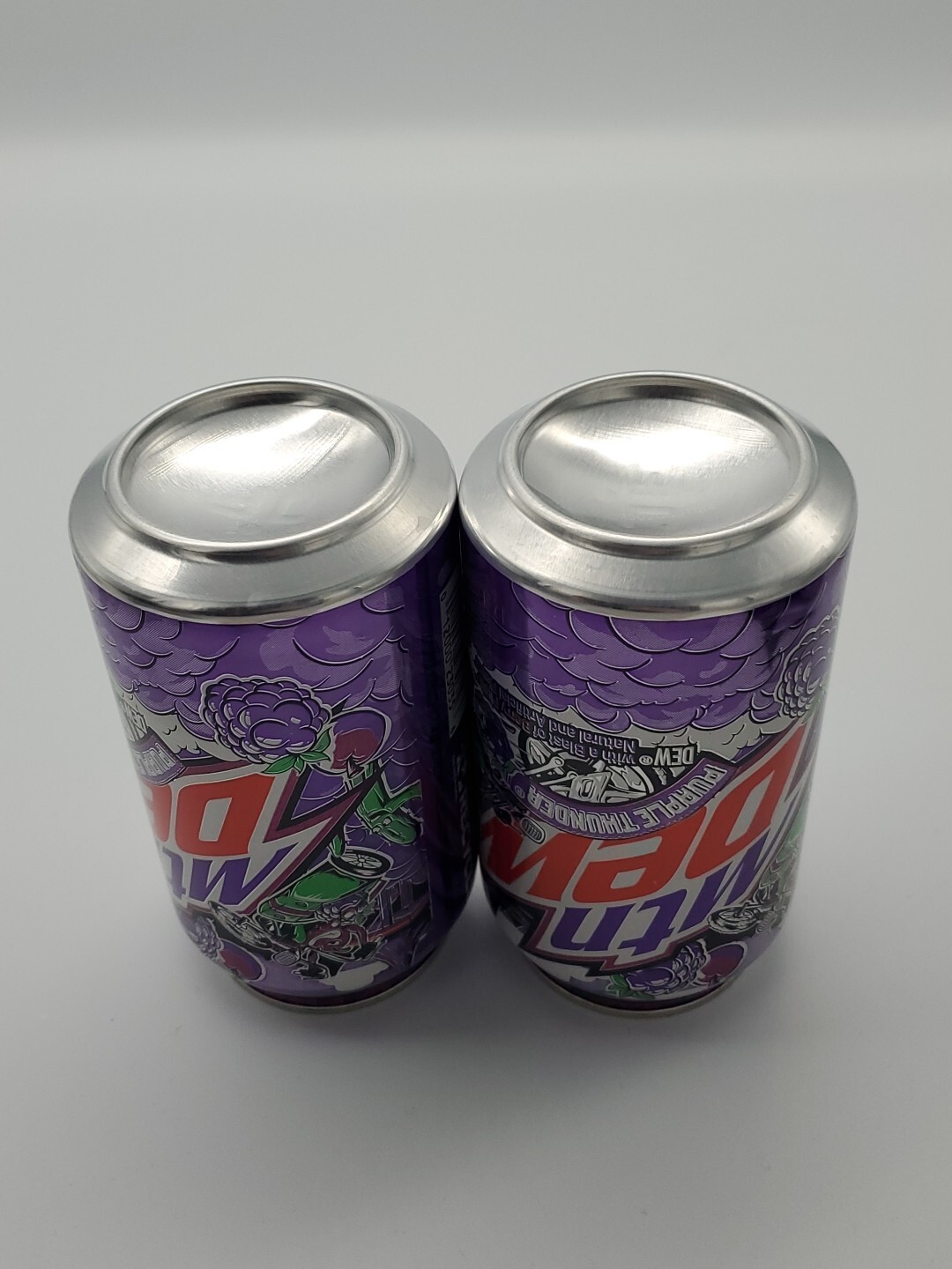 2 Full 2024 Mtn Dew Purple Thunder 12oz Dew Cans Mountain Dew Cans Mt Dew
