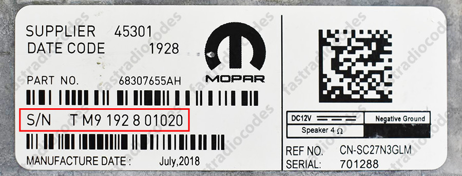 ✅JEEP COMPASS CAR RADIO ANTI-THEFT UNLOCKING PIN CODE FAST & RELIABLE SERVICE✅