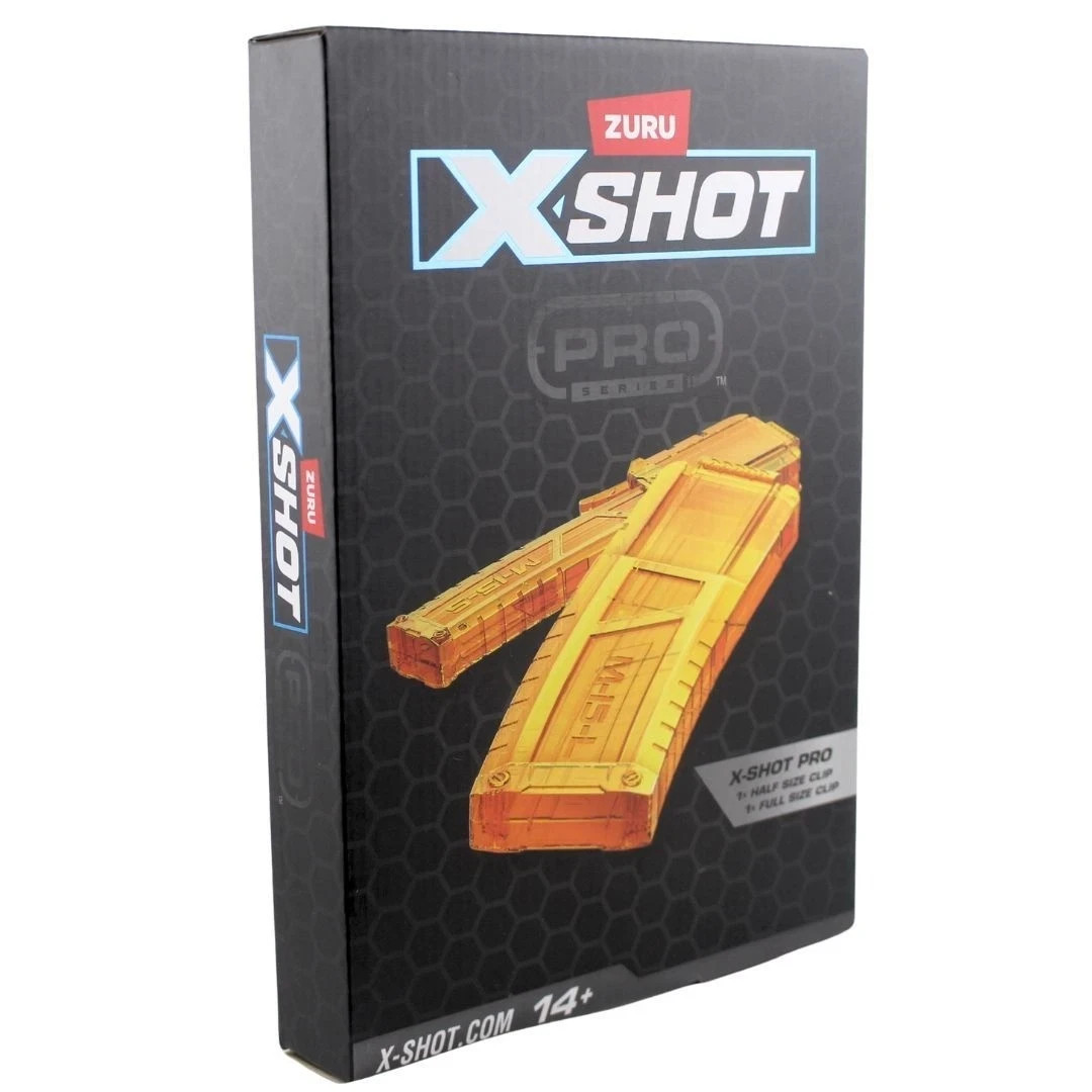 ZURU X-Shot Pro Series Clip Pack 2024, Half & Full Size Clips, Ages 14+ NEW