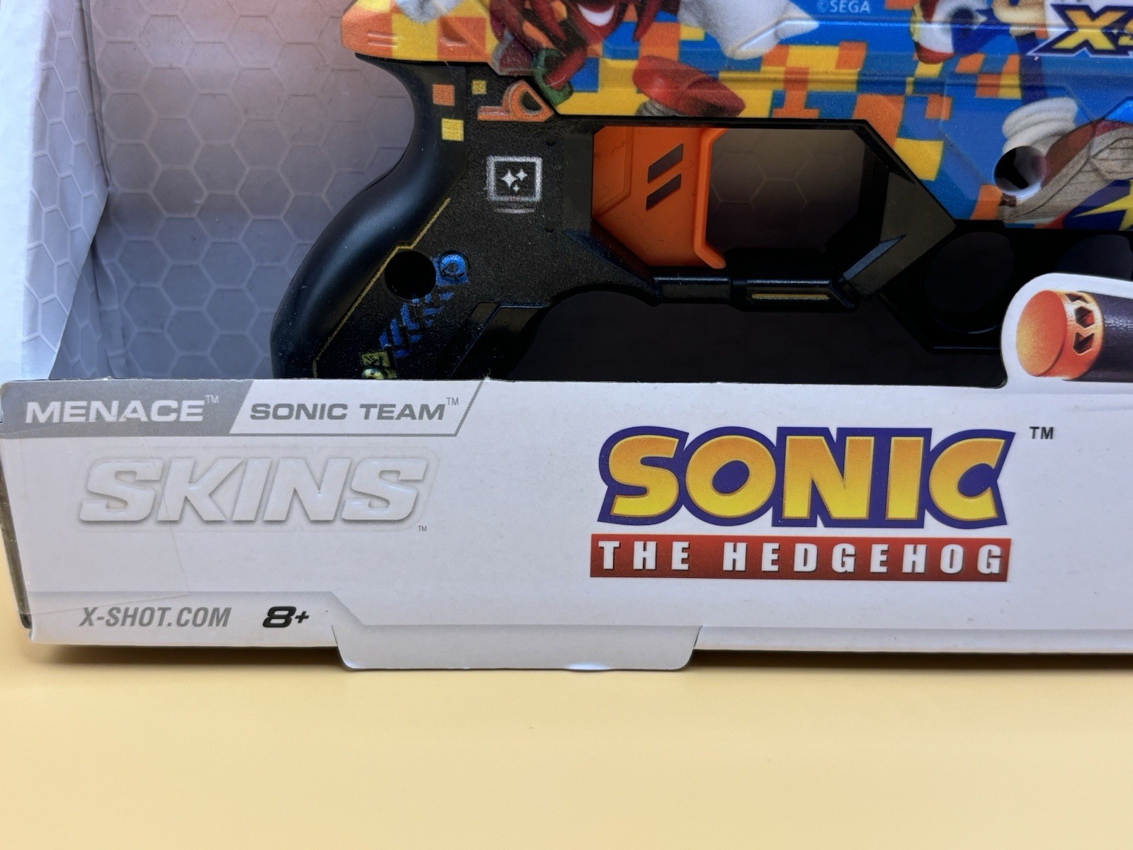 Zuru Xshot Sonic The Hedgehog Skins Flux Mega Sonic X-Common Silver 8 Darts Xmas