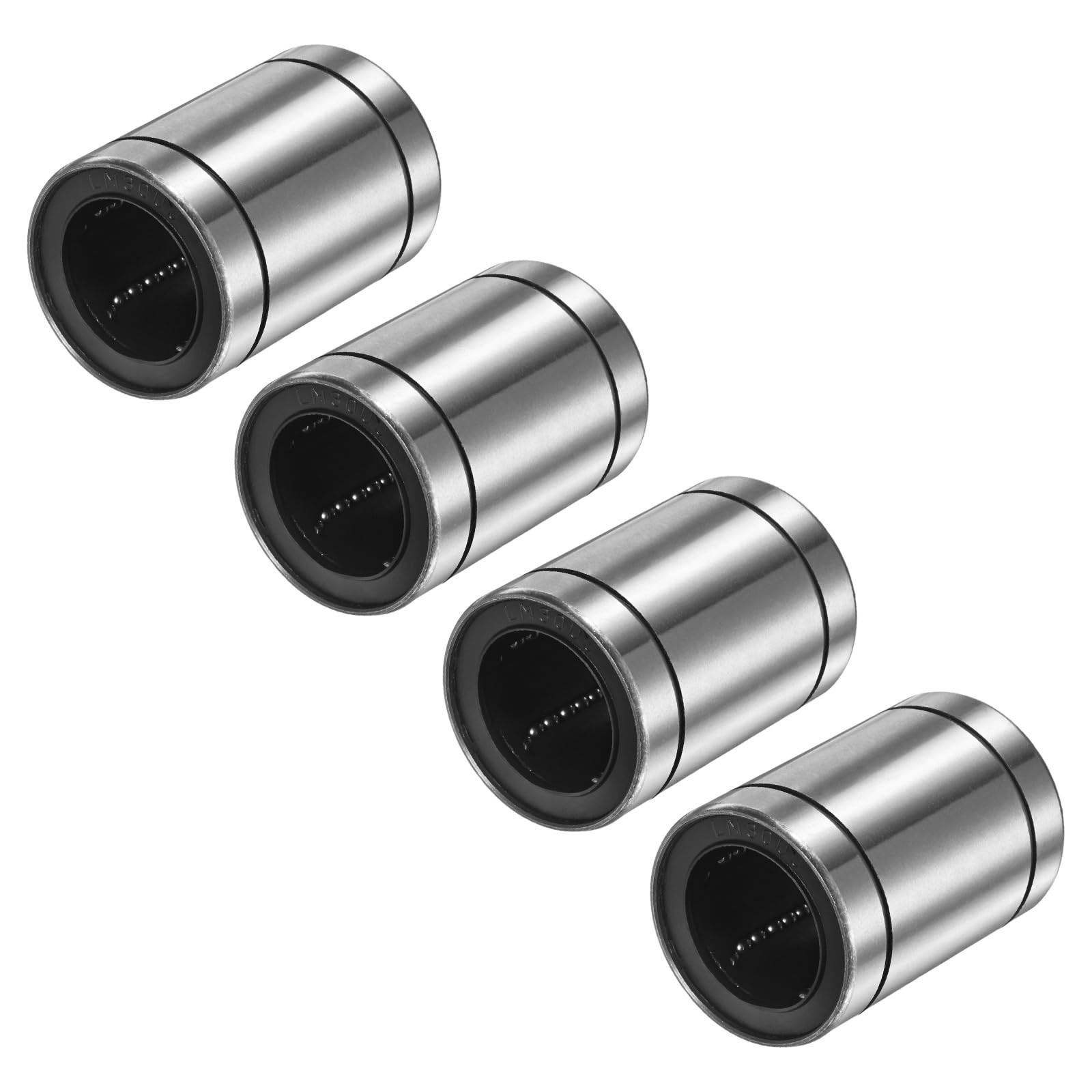PATIKIL LM30UU Linear Ball Bearings 30mm Bore Dia 45mm OD 64mm Length, 4 Pcs ...