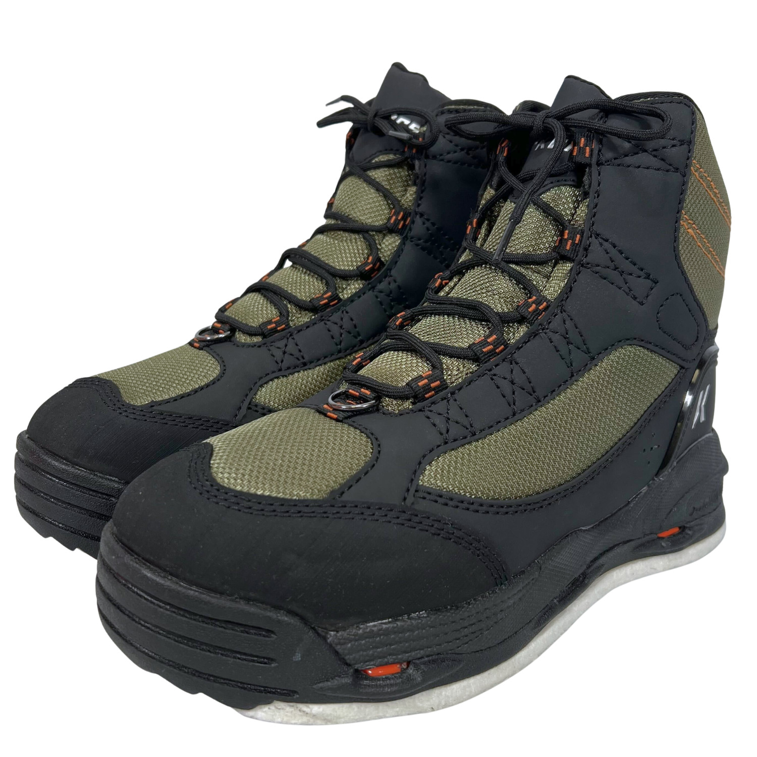 KORKERS Men's Greenback Wading Boots Felt/ Kling-On Soles Size US 8