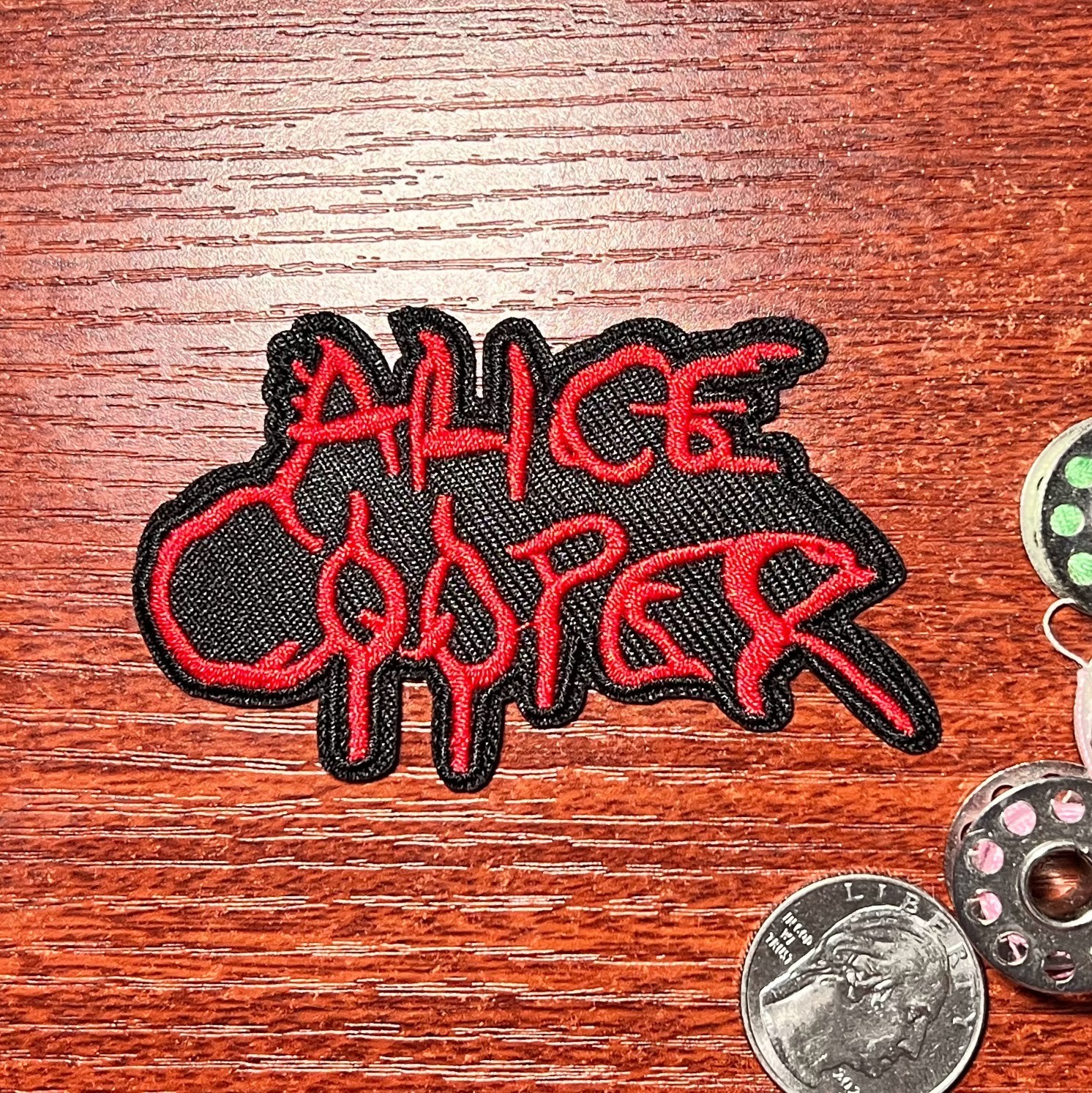 Alice Cooper Patch Hard Rock Band Heavy Metal Music Embroidered Iron On 2x.3"