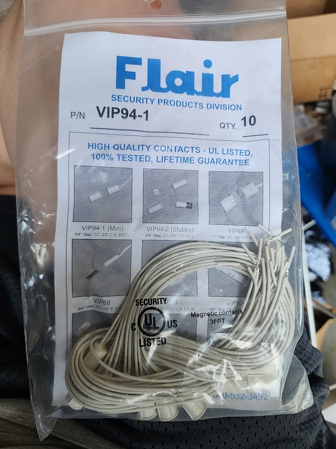 Flair Security Products VIP94-1 Magnetic Contacts Lot of 10 Free Shipping
