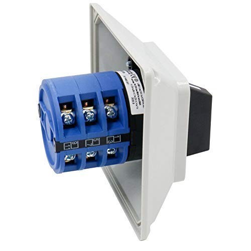 High-Performance 40A Rotary Changeover Switch for Industrial Applications - Grey