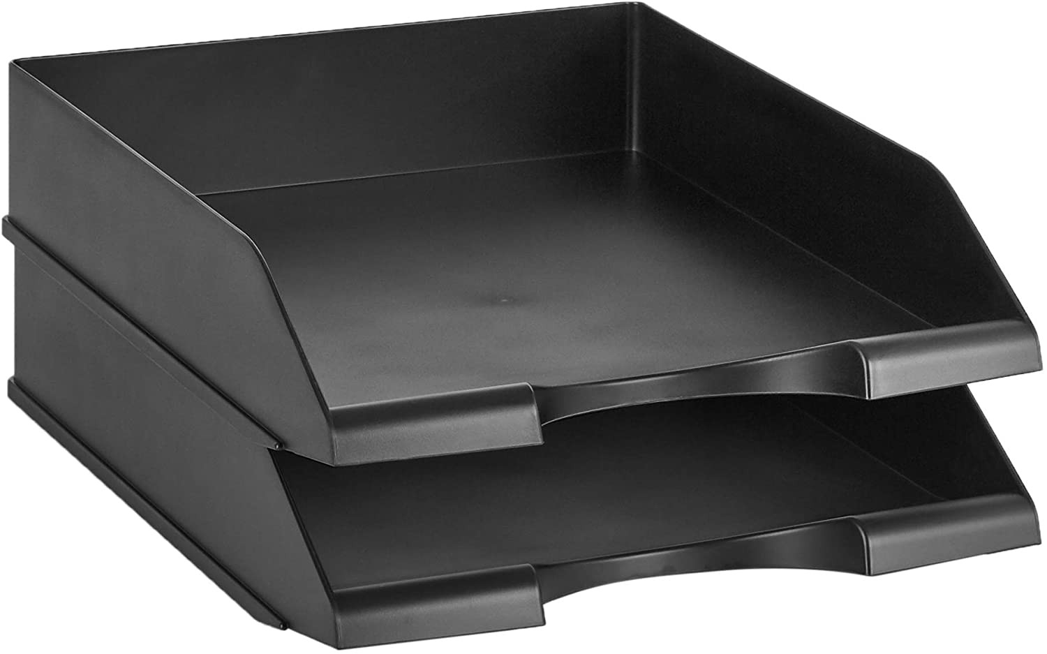 Amazon Basics Rectangular Stackable Desk Organizer Office Letter Tray, File Stor