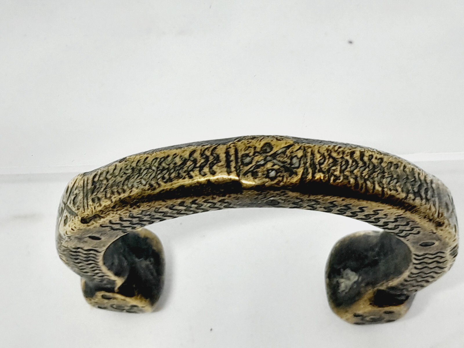 WEST AFRICIAN BRASS MONEY RING - 1800'S