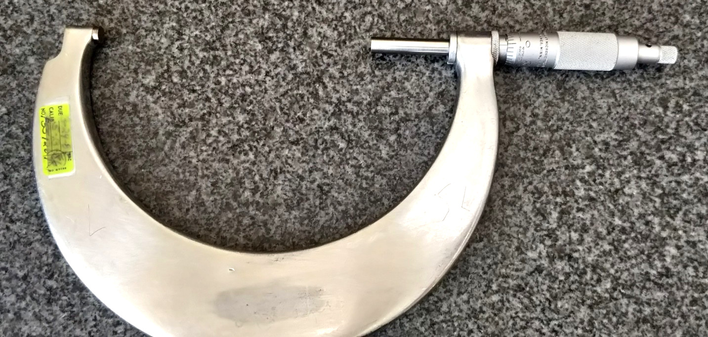 Tubular Micrometer Co. 4-5" Micrometer hollow frame USA Made