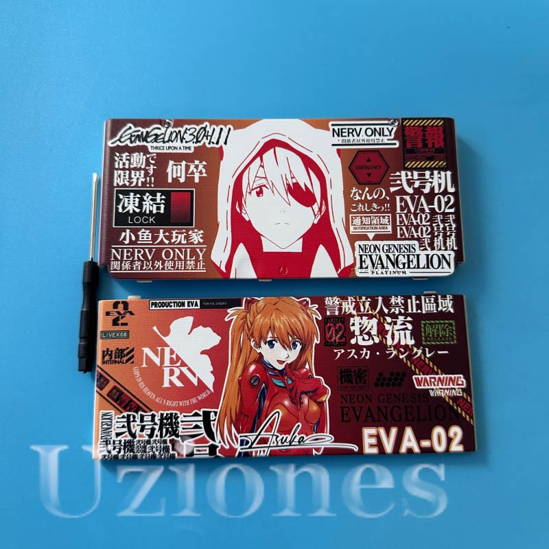 Top + Bottom Cover Shell Faceplate Case For Nintendo New 3DS 2015 NERV EVA-02