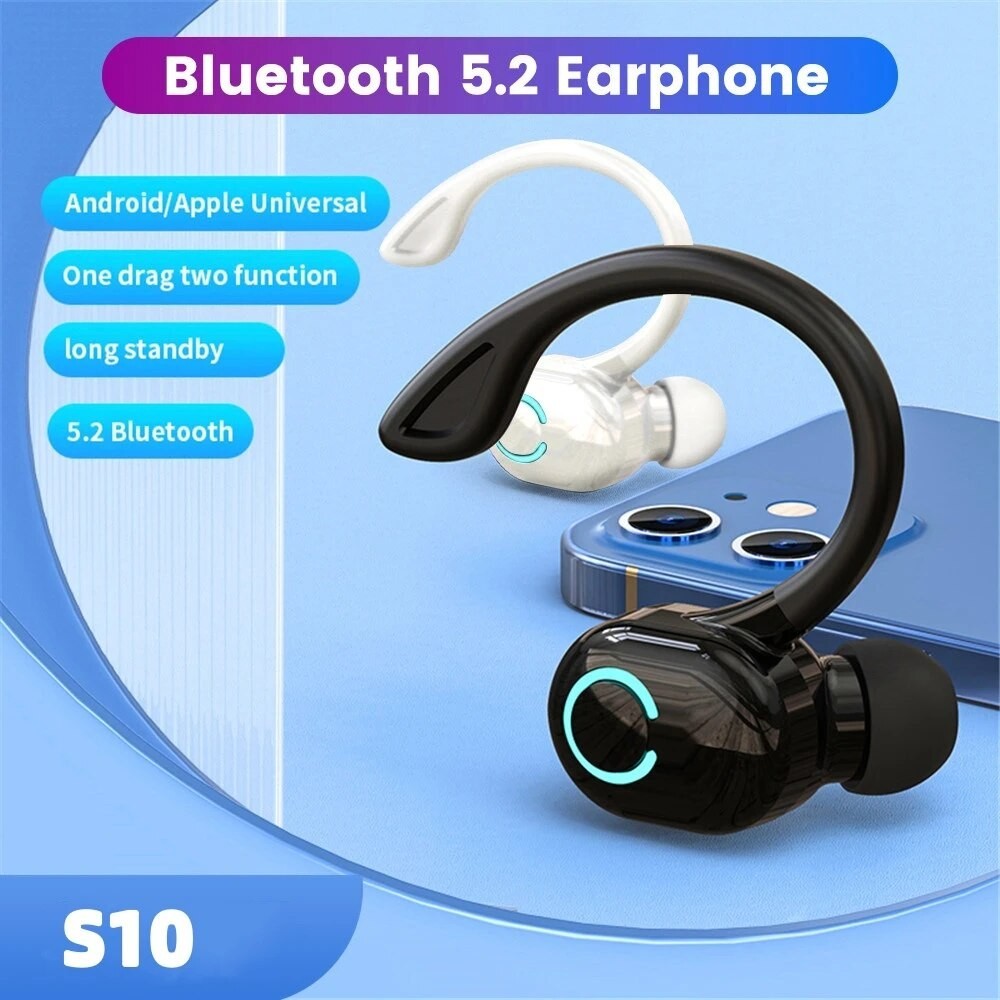 New Bluetooth 5.1 Headset Wireless Earbuds Earphones Stereo Headphones Ear Hook