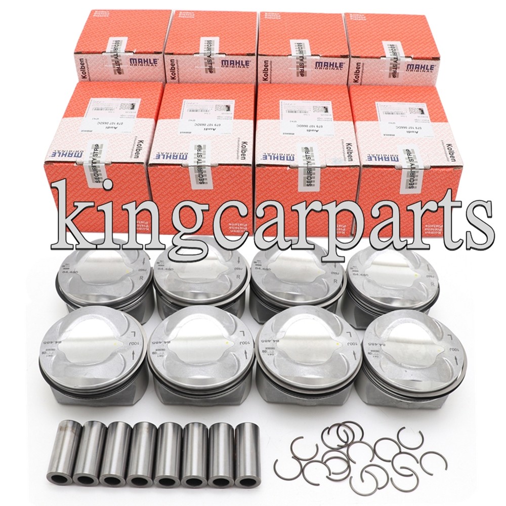 MAHLE 8x Pistons Rings Kit Φ84.5mm OEM for VW Touareg Audi S5 A6 Q7 4.2L V8 BVJ