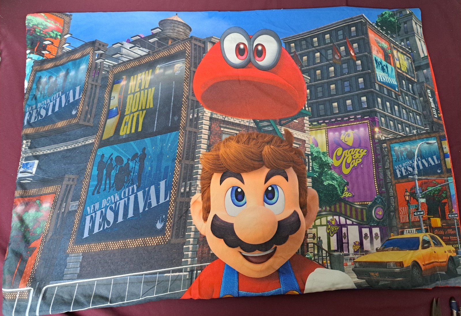 Super Mario Odyssey Standard Size Pillowcase.