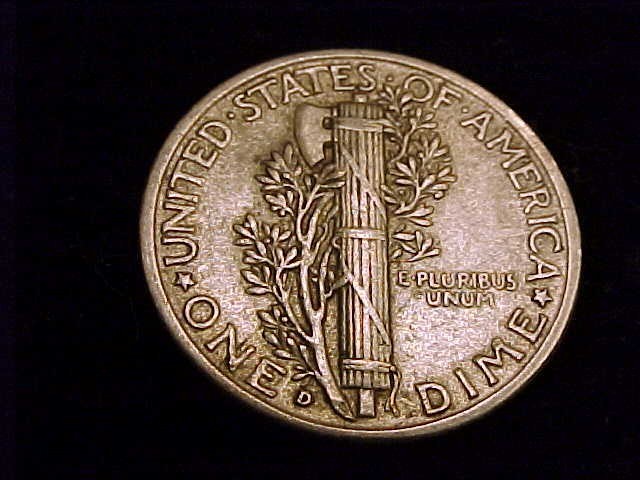 1941-D Mercury Dime, Extra Fine Grade