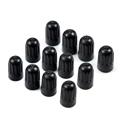 30 Pack TPMS Tire Valve Stem Caps, Black Plastic Long Stem Caps for TR20008 12
