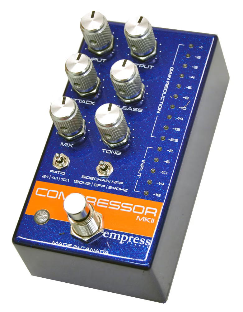 Empress Effects Compressor MKII Blue Guitar Effects Pedal