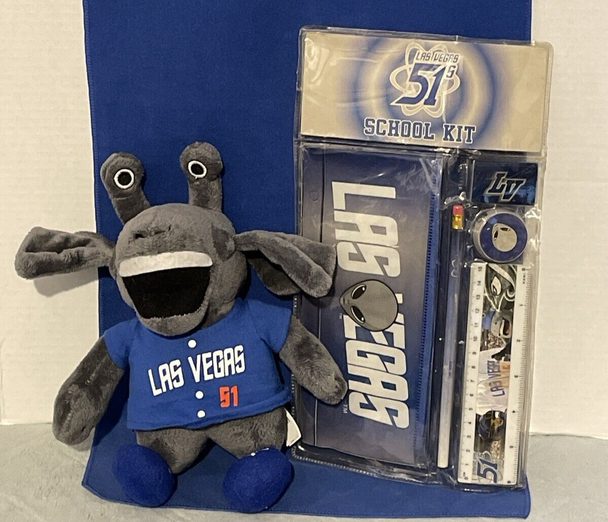 Las Vegas 51s MiLB Baseball Cosmo Plush Doll and School Kit