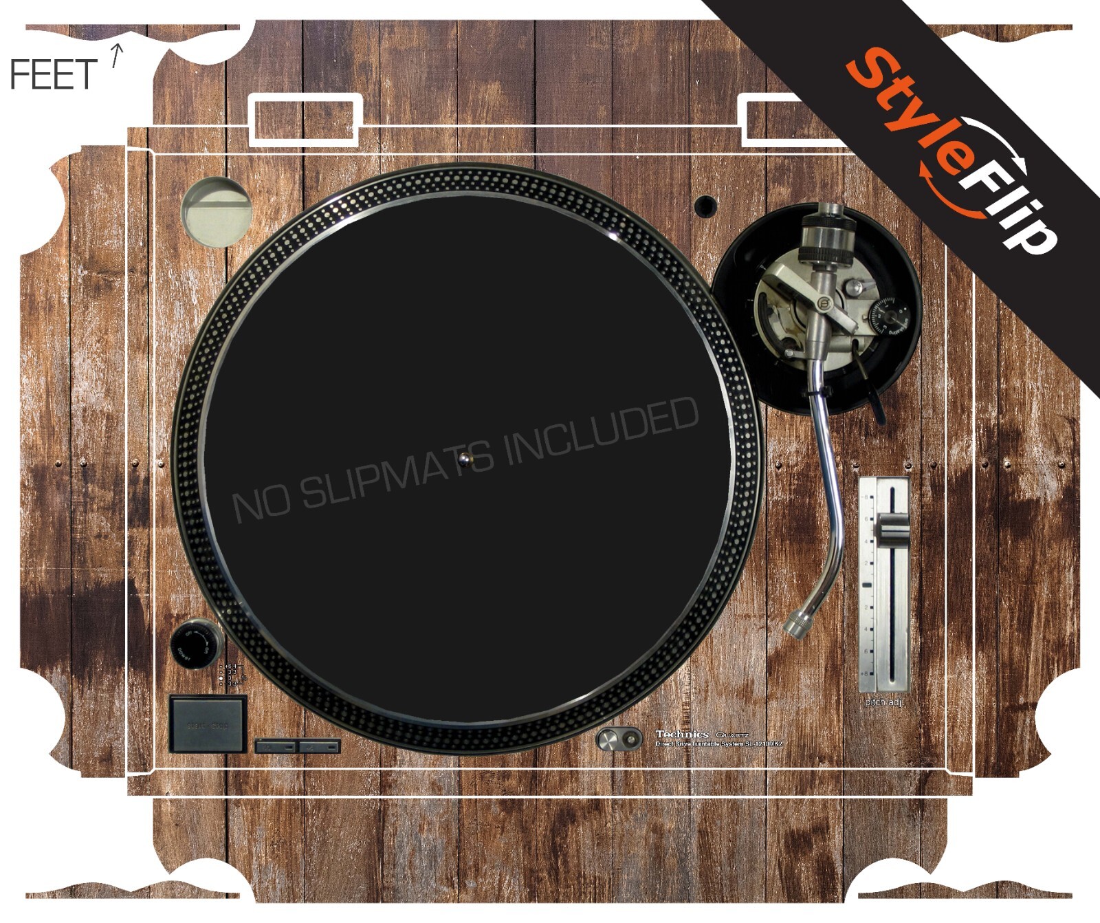 Technics SL-1210 MK2 Skin | Wood 1 | Protective Decal | StyleFlip Skins