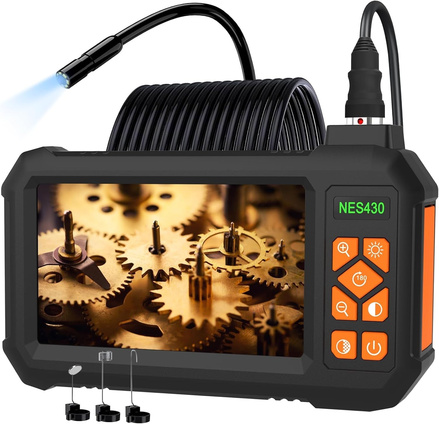 Industrial Endoscope Borescope Camera with Light, Borescope Inspection Camera...