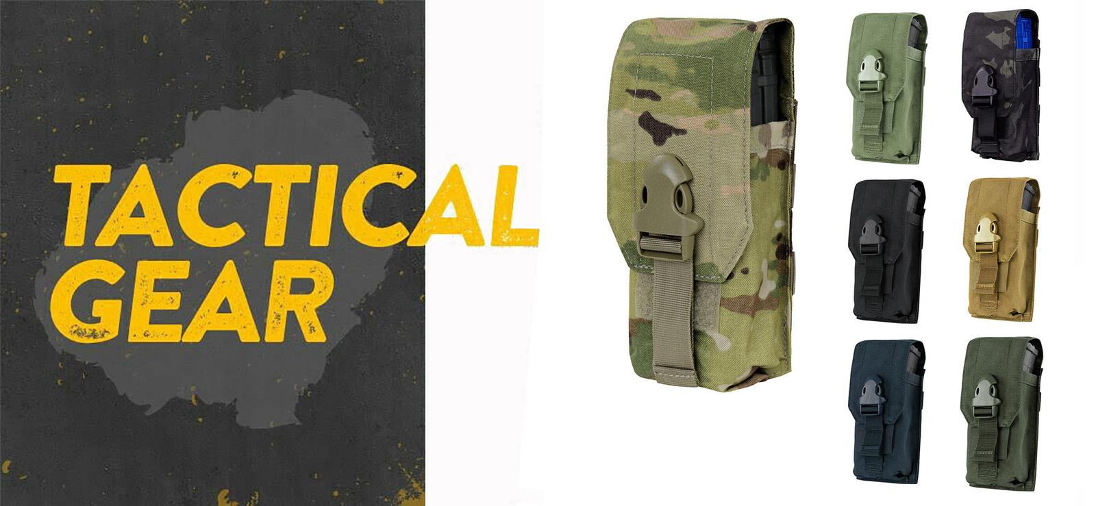 Tactical Hook and Loop Buckled Universal Magazine Mag Pouch