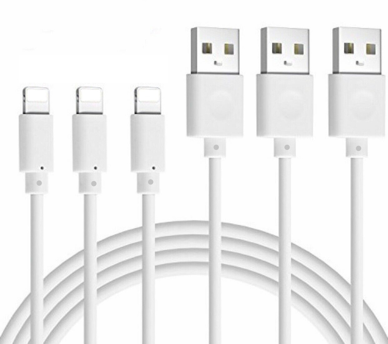 3-PACK USB Fast Charger Cable Cord to For iPhone 14 13 12 11 X XS Pro Max
