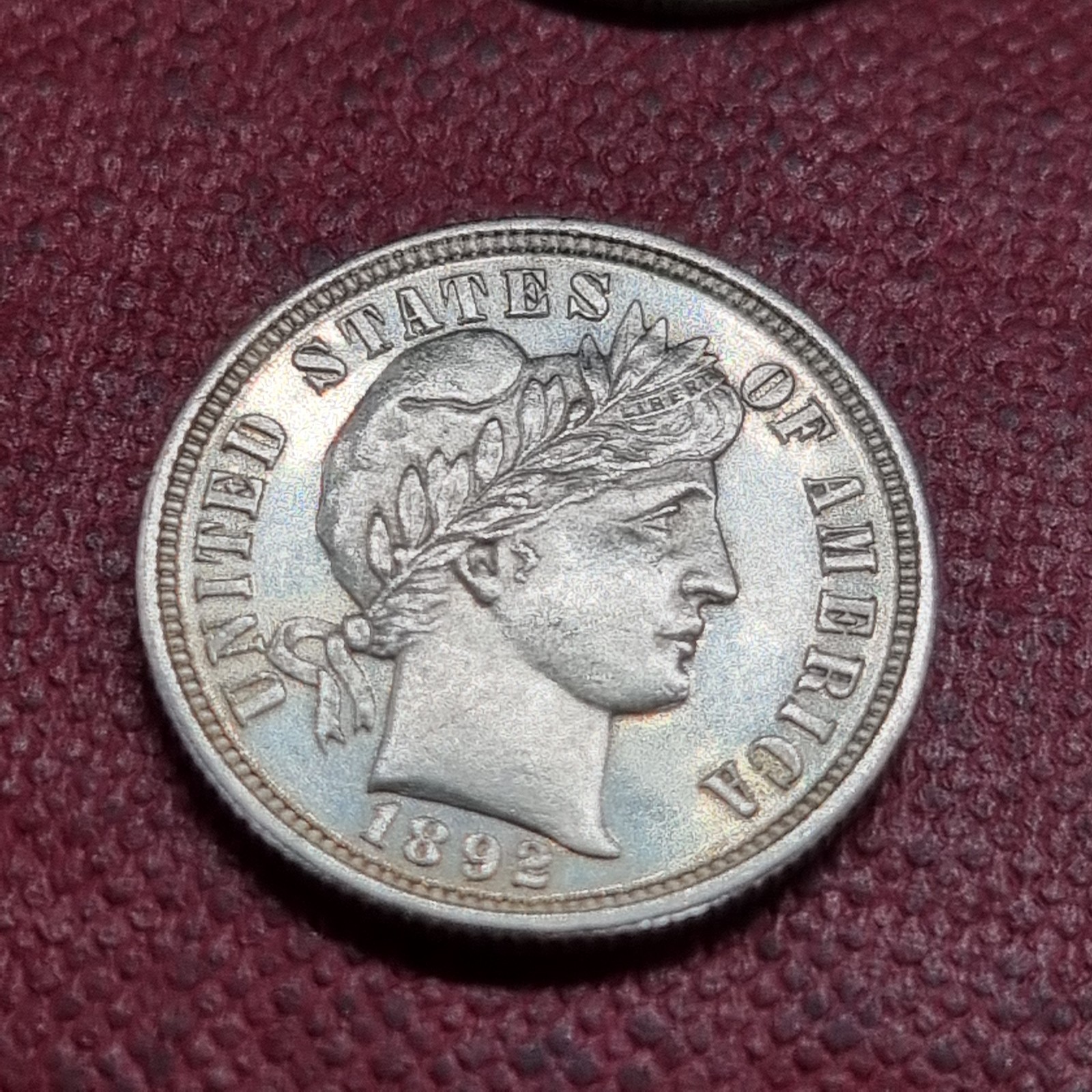 1892 PROOF Barber Dime 10c UNC Uncirculated #100157