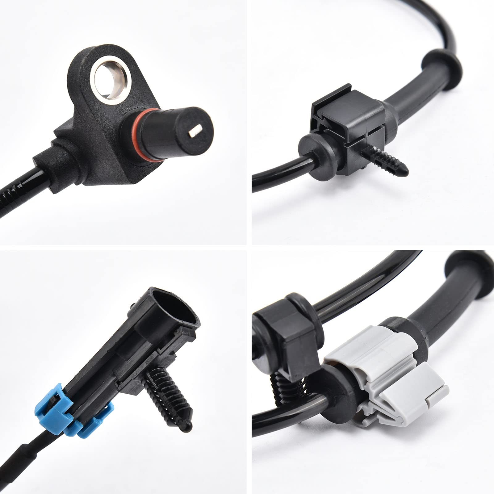 15037208 2pcs ABS Wheel Speed Sensor Front Left Right for Chevy Silverado 150...