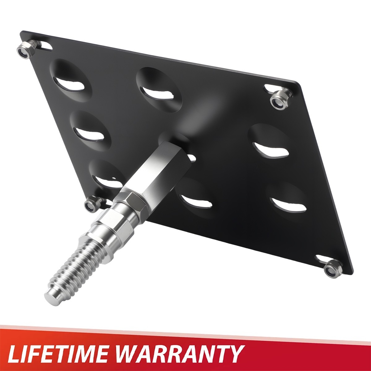 Bumper Tow Hook License Plate Mount Front Tow Hook License Plate Bracket Holder