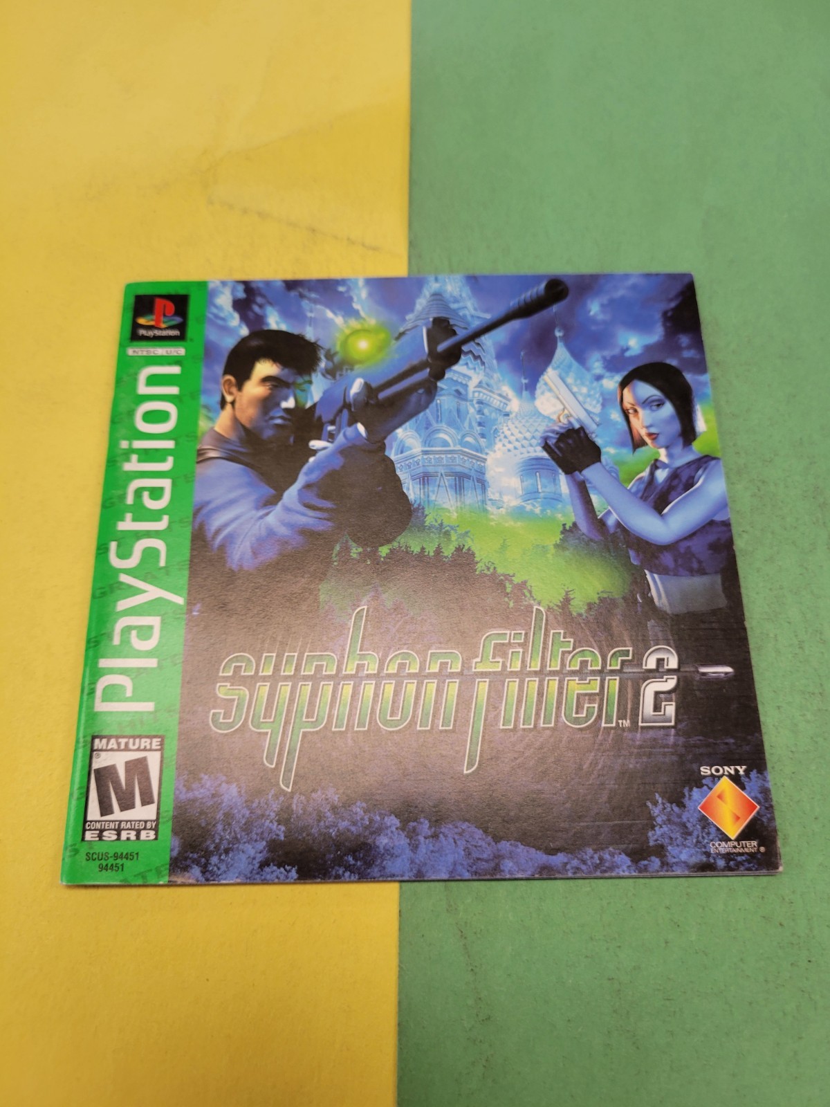 Syphon Filter 2 Black Label PS1 Sony PlayStation Instruction Manual Only