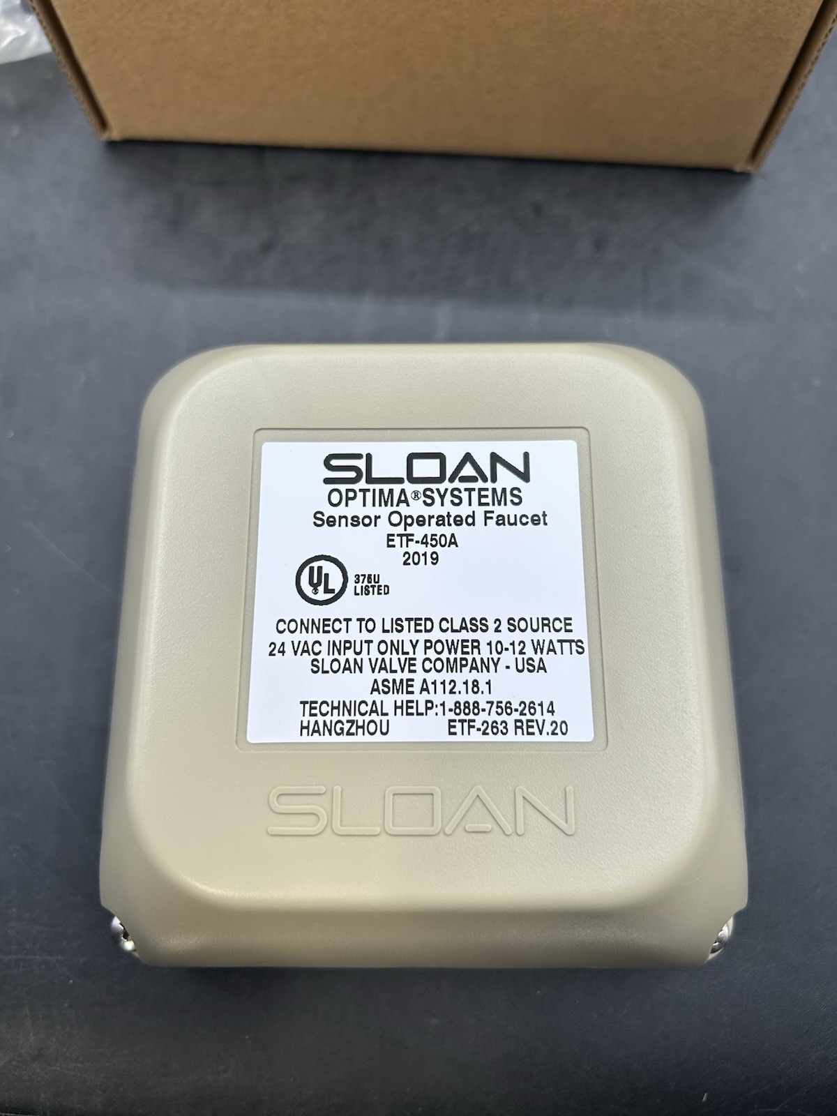 Sloan ETF-450A Optima Systems Faucet Control Module, 24VAC Input, New