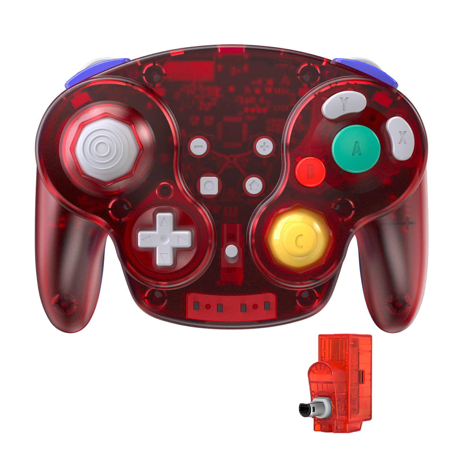 Wireless Gamecube Wavebird Controller & Rumble for Gamecube CG Wii Rechargeable