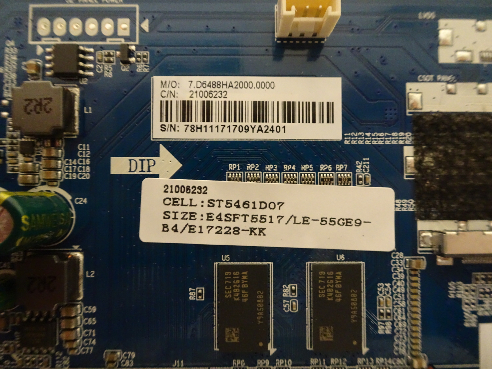 Element E4SFT5517 Main Board (CV6488H-A, 78H1117) E17228-KK