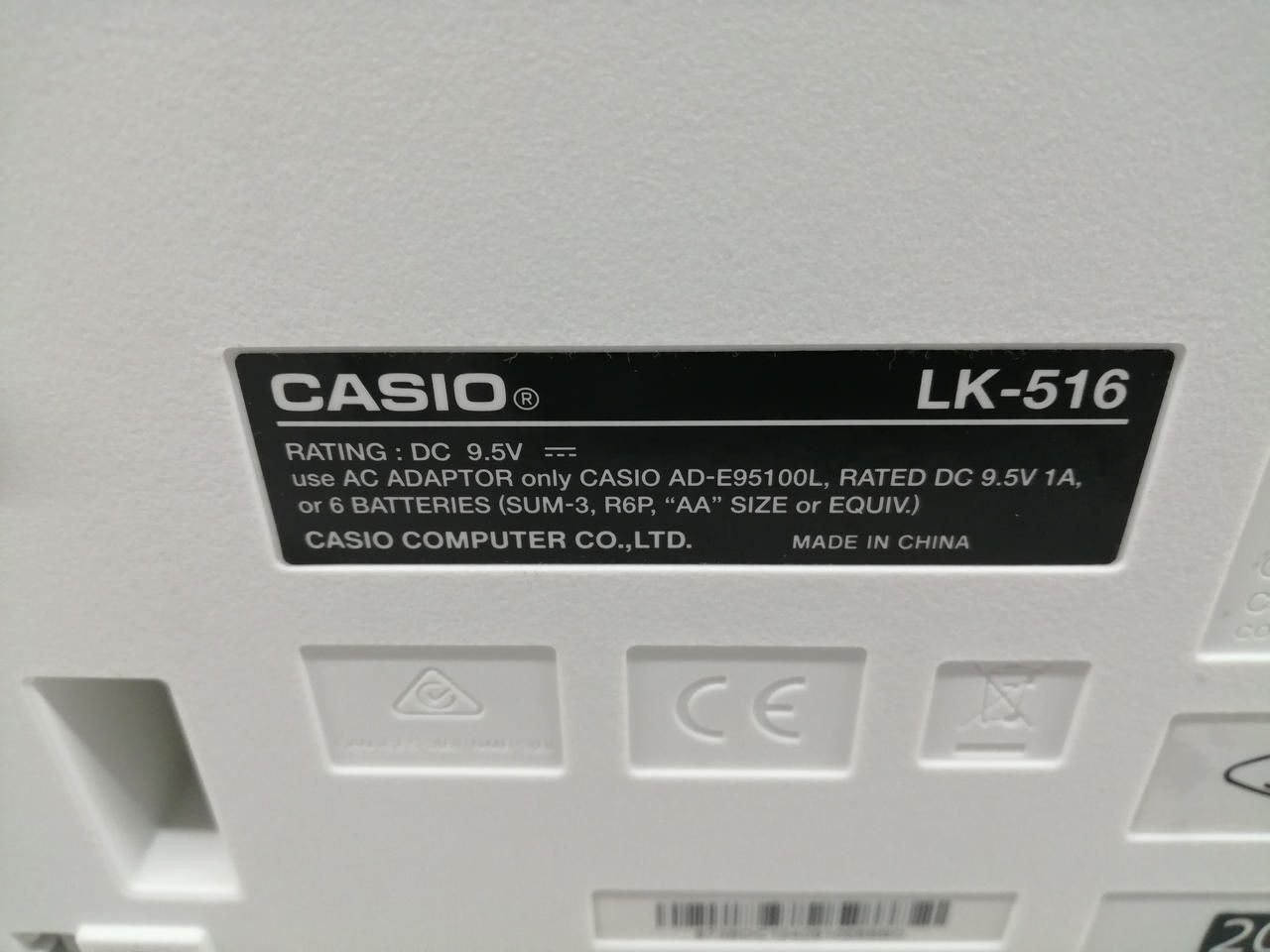 CASIO Keyboard Lk-516 Used
