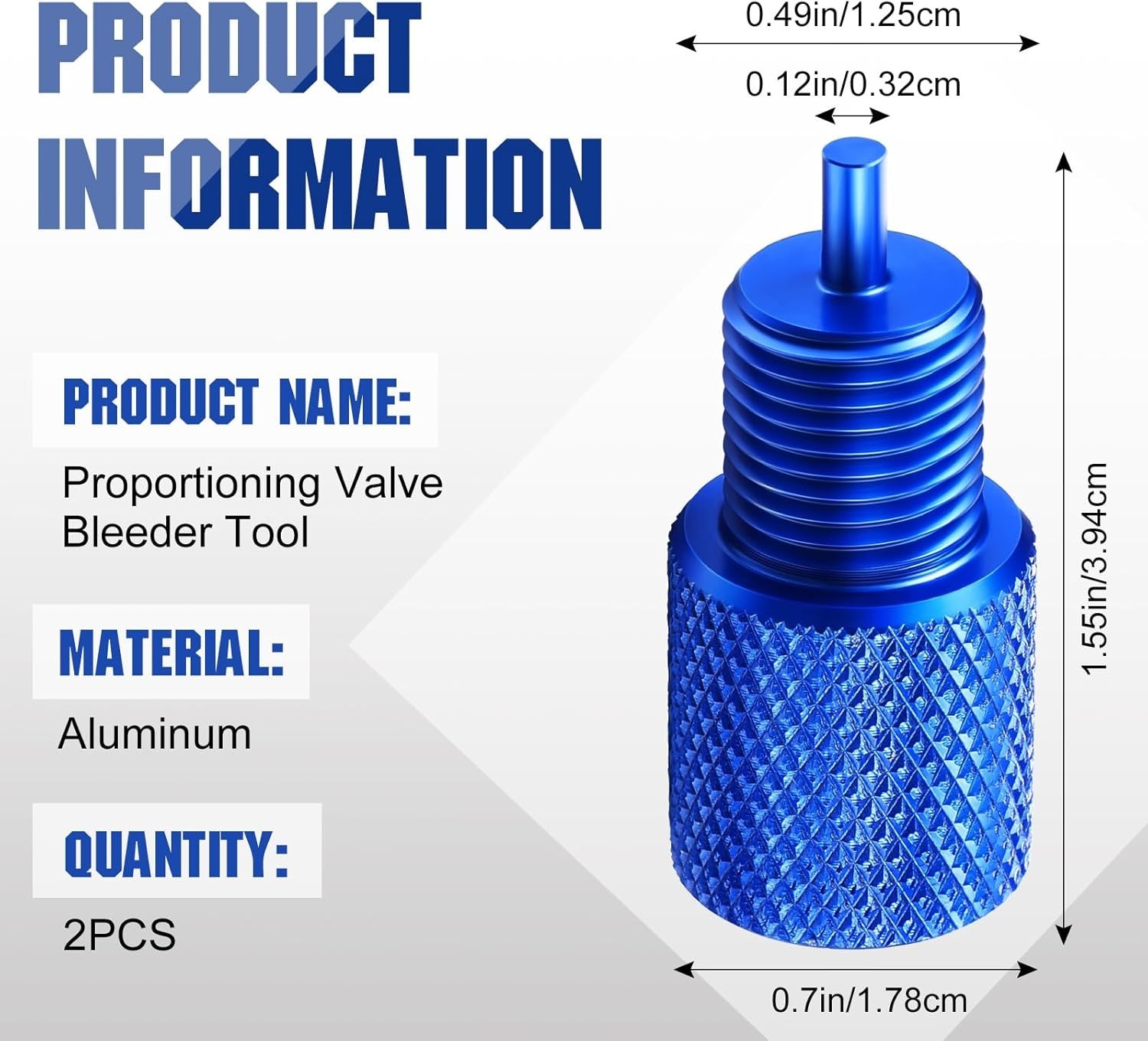 Compact 2-Pack Brake Proportioning Valve Bleeder Tools for Quick Maintenance