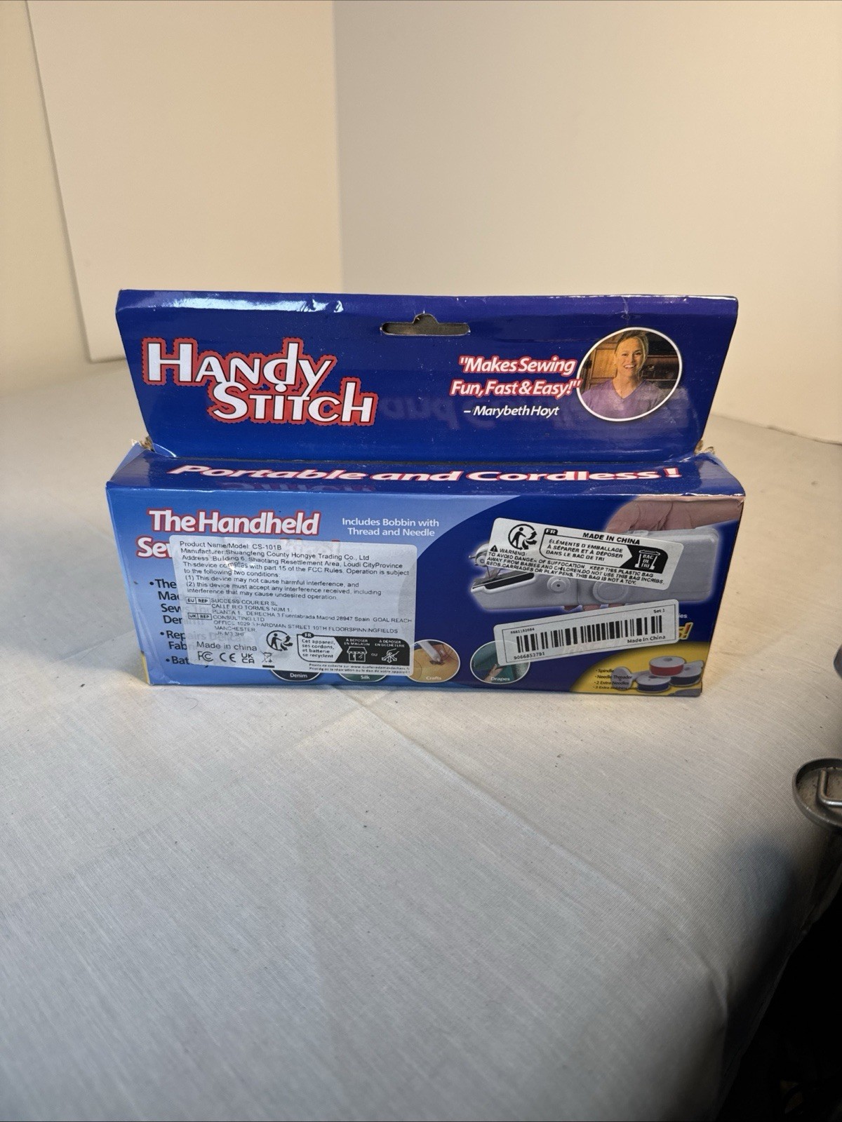 As Seen On Tv Handy Stitch Portable Battery Powered Handheld Sewing Machine NEW