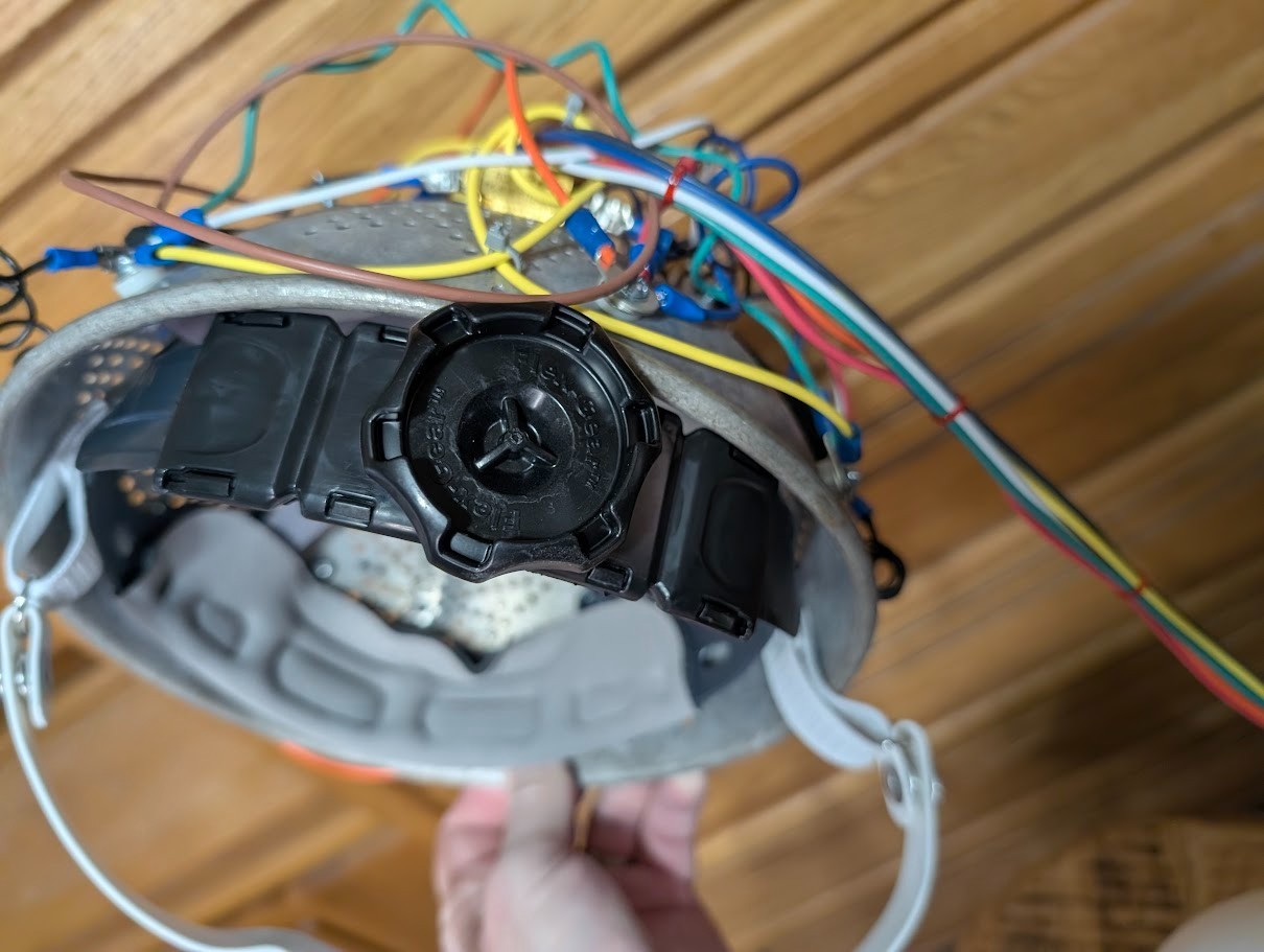 Fan-made Ghostbusters -like Colander Aura Hat