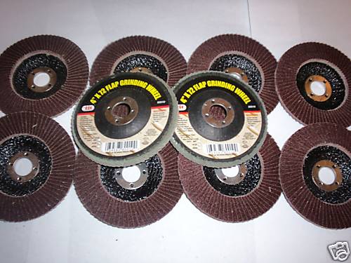 10  4" ANGLE GRINDER SANDING FLAP DISC WHEEL 120 GRIT