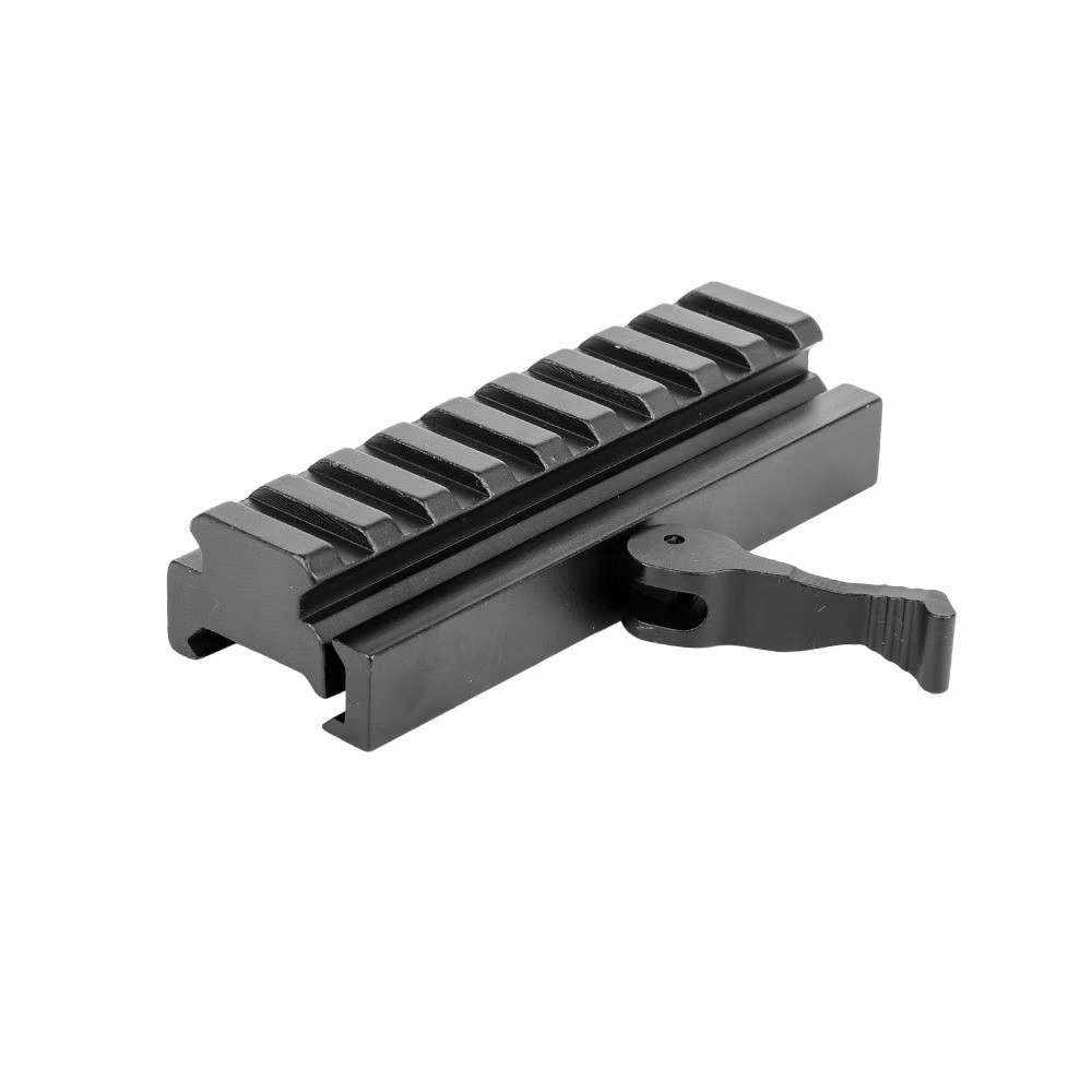Quick Release Detach Scope Mount 20mm Weaver Picatinny Rail Adapter With 9 Slots