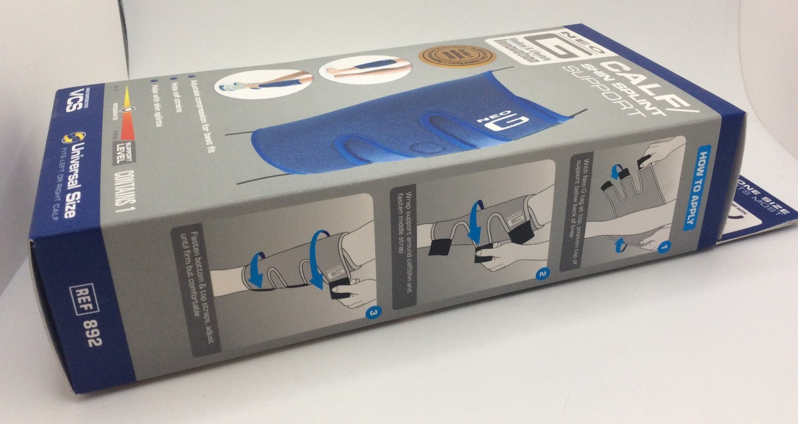 Calf Shin Splint Support Adjustable Compression One Size Fits Most Left Or Right
