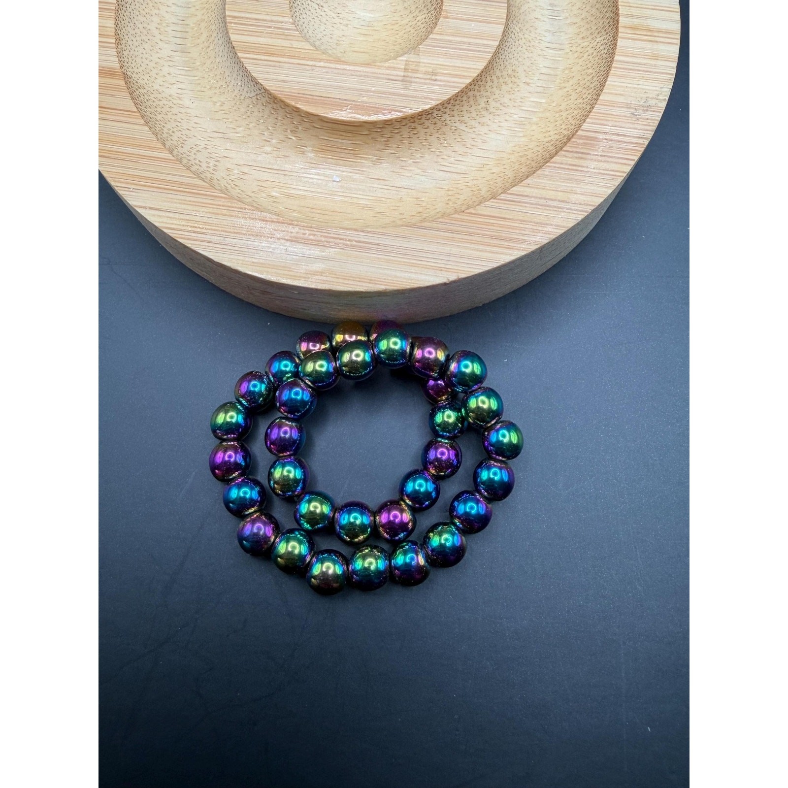 Rainbow Hematite 6mm Bracelet