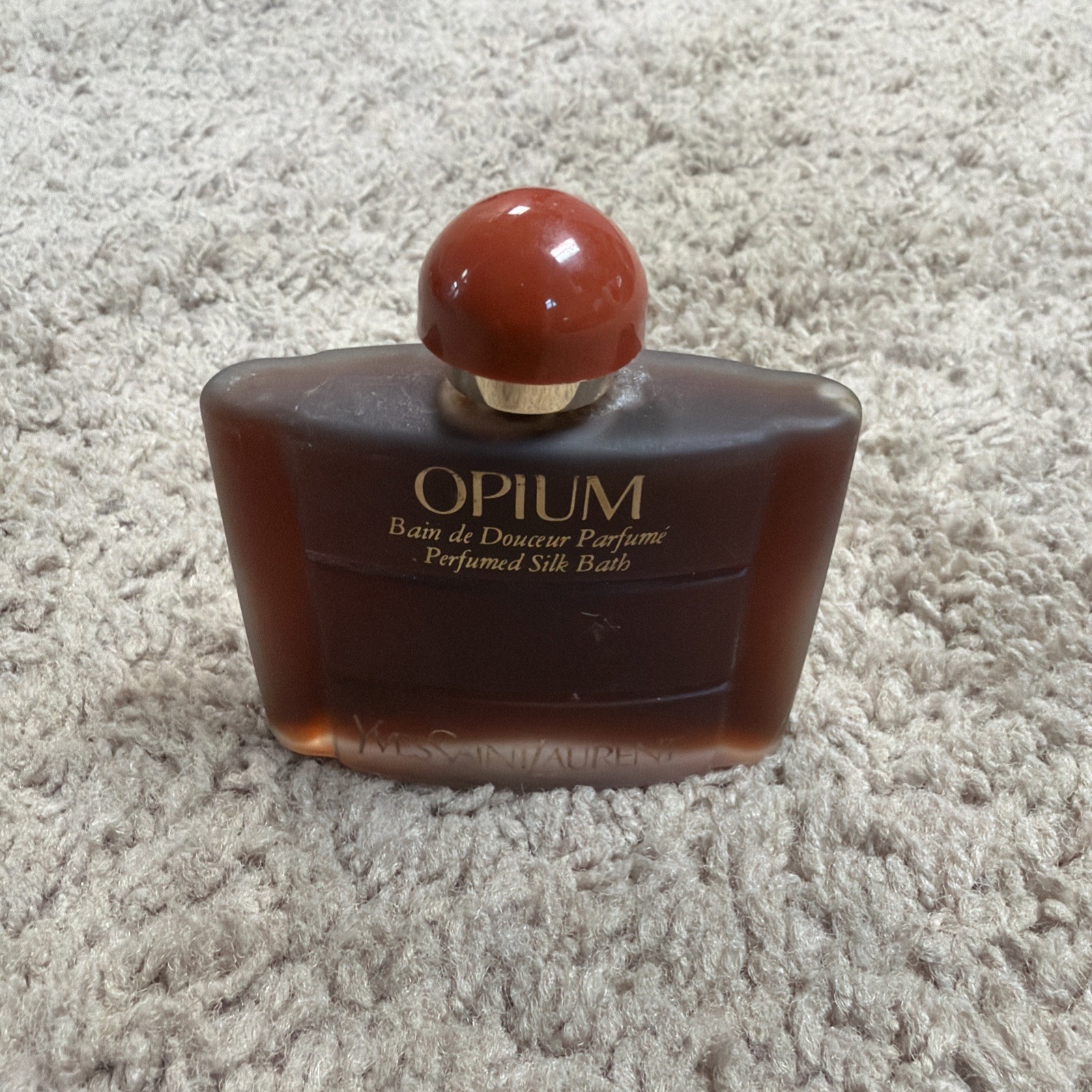 Vintage Yes Saint Laurent YSL Opium Perfumed Silk Bath 1.5oz Perfume