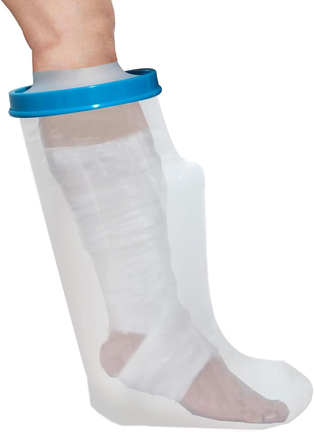 100% Waterproof Leg Cast Cover for Showering, Reusable Adult Short Leg Cast Prot