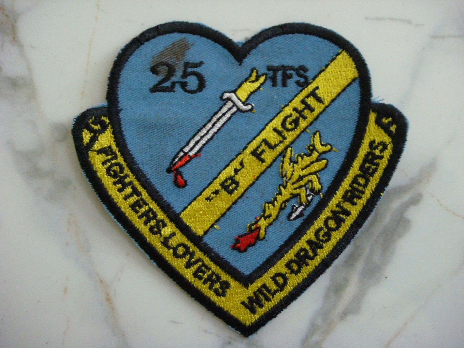 USAF B FLIGHT 25th TACTICAL FIGHTER SQUADRON,  VIETNAM WAR PATCH