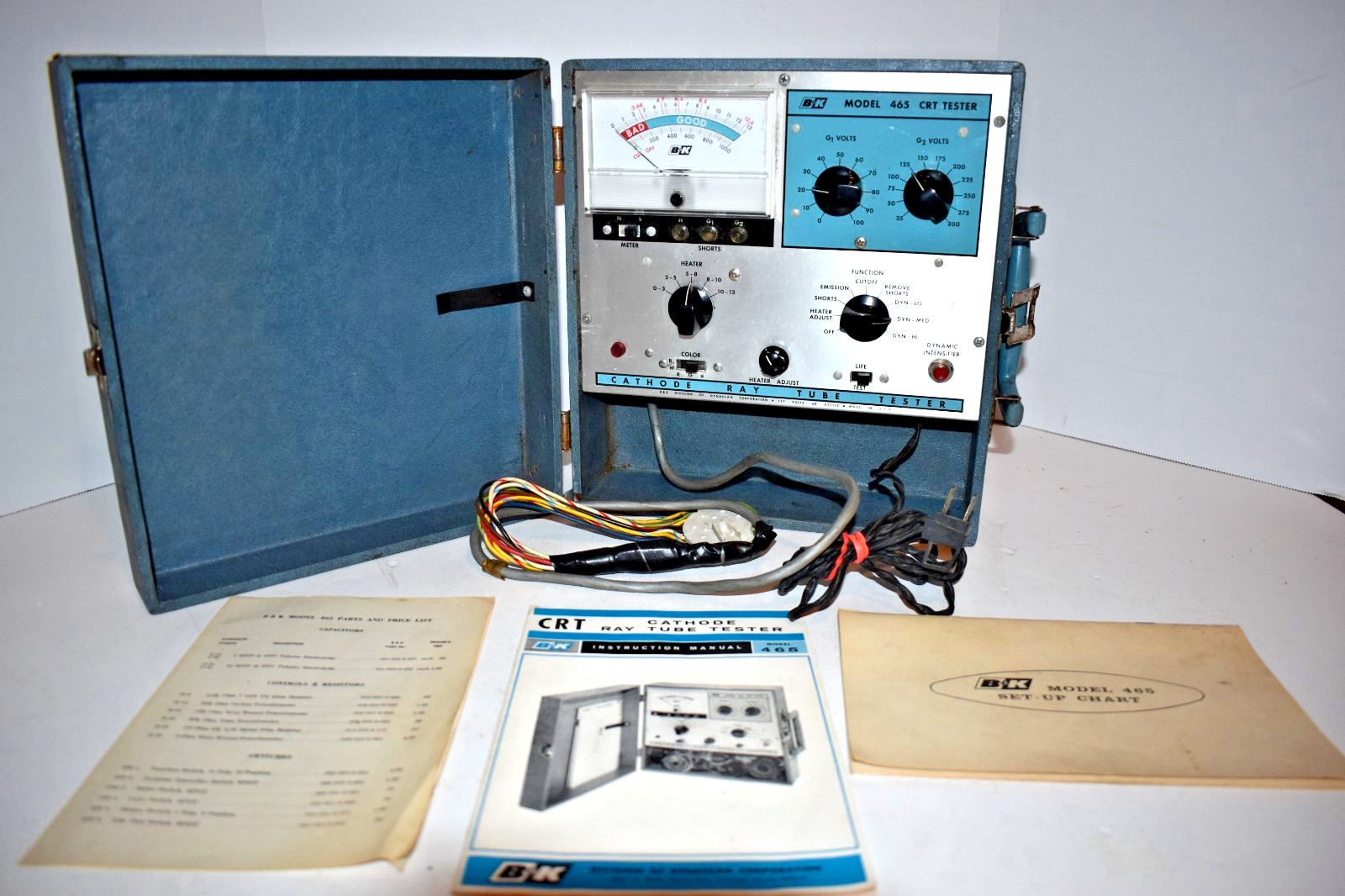 Vintage Dynascan B&K Cathode Ray Tube Tester Model 465