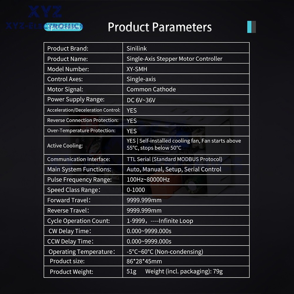 SMH 42 57 Stepper Motor Controller Forward/Reverse Pulse Delay Positioning Angle