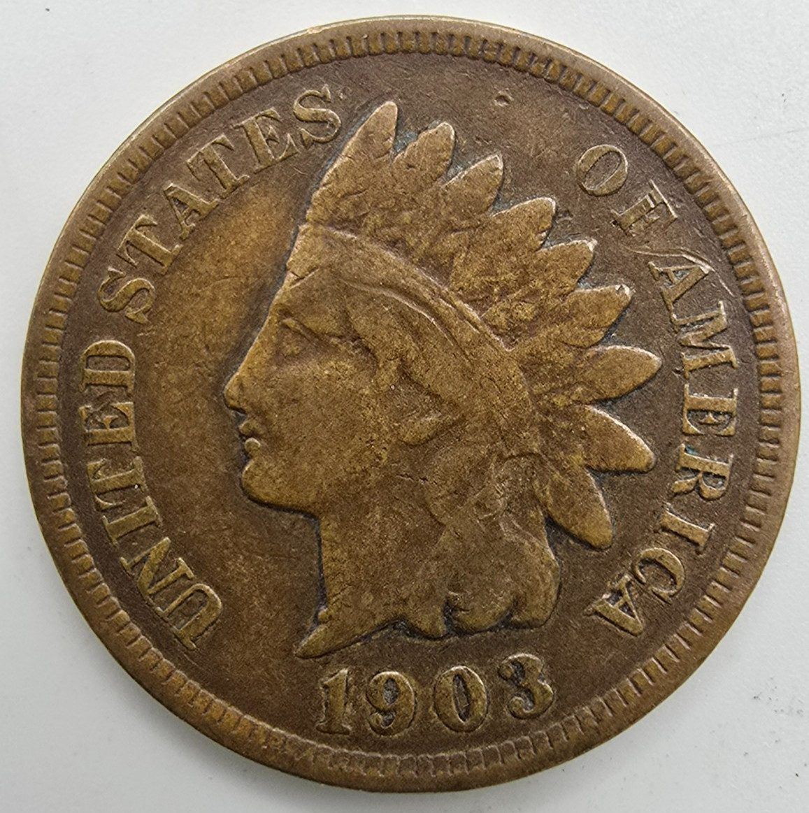 1903 Indian Head Cent VG As Shown You Grade it! IHC Penny Type Coin Free Ship!
