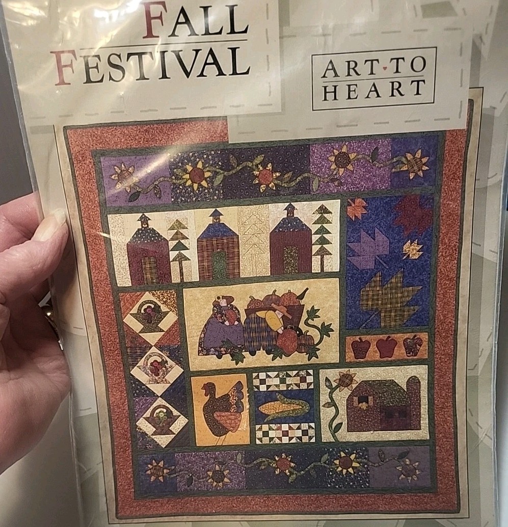 Fall Festival QUILT PATTERN Art to Heart QUILT 54 x 61 Nancy Halvorsen