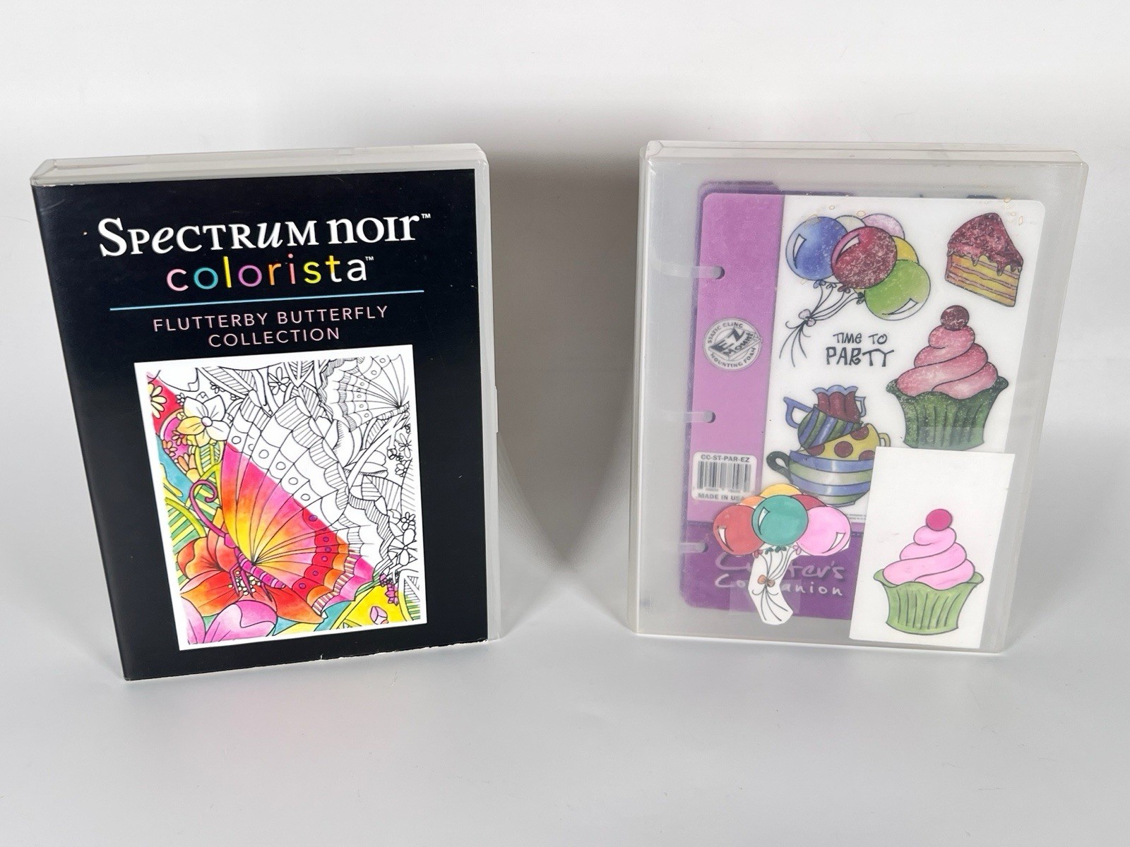 Lot EZ Mount Rubber Stamps Crafters Companion, Sheena Douglass, Spectrum noir