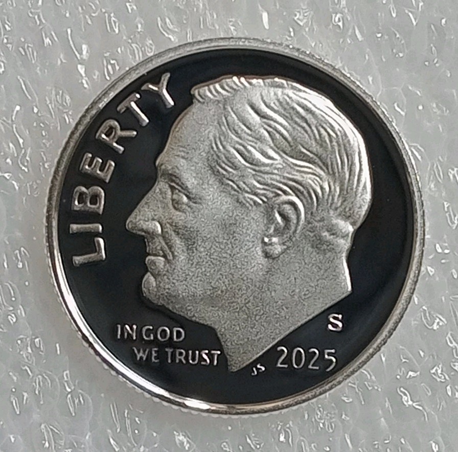 2025 S .999 Proof Silver Ultra Cameo Roosevelt Dime - Ships Fast! -