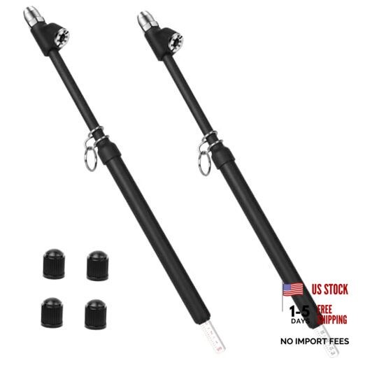 2-Pack Dual Head Tire Pressure Gauge, Heavy Duty Truck Tire Air Gauge Range 10